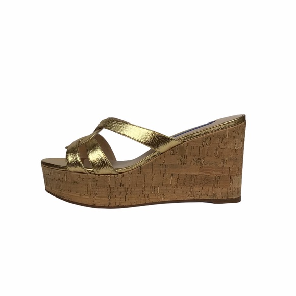 Stuart Weitzman Platform Wedge Slides for Women 9